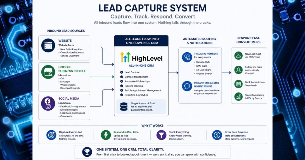The lead capture and conversion system every cash-pay clinic needs to lower patient acquisition cost
