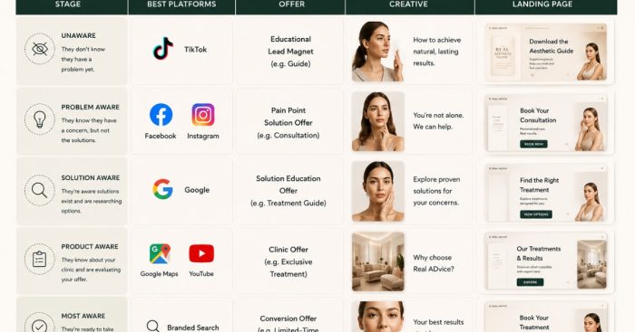 awareness-stage-offer-creative-landing-page-matrix